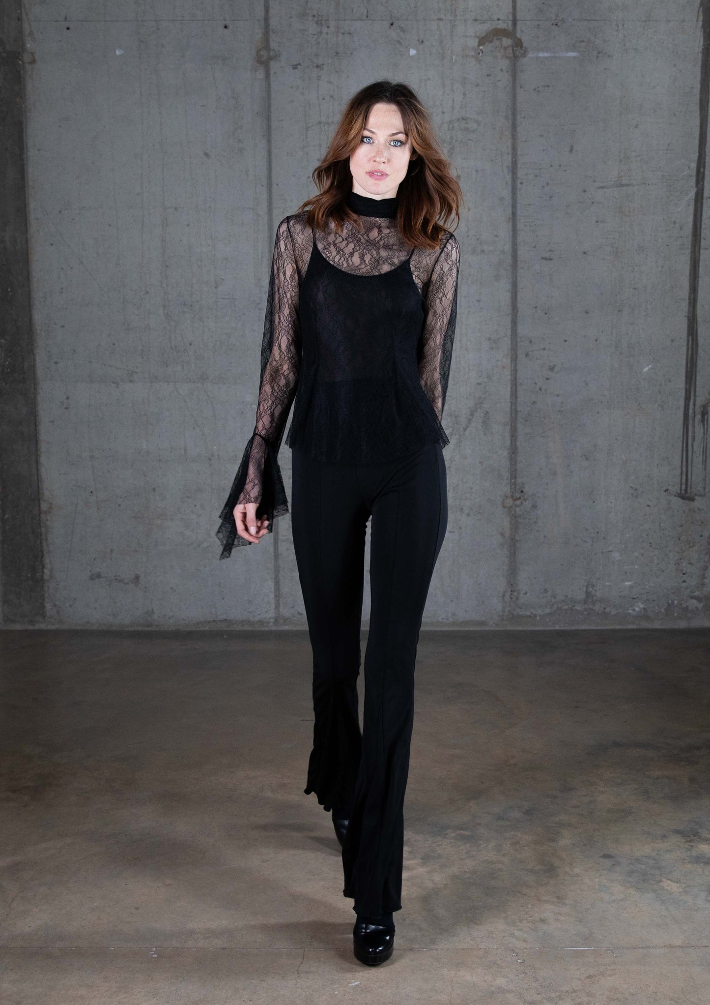 Amelia - The Lace Tie Neck Blouse