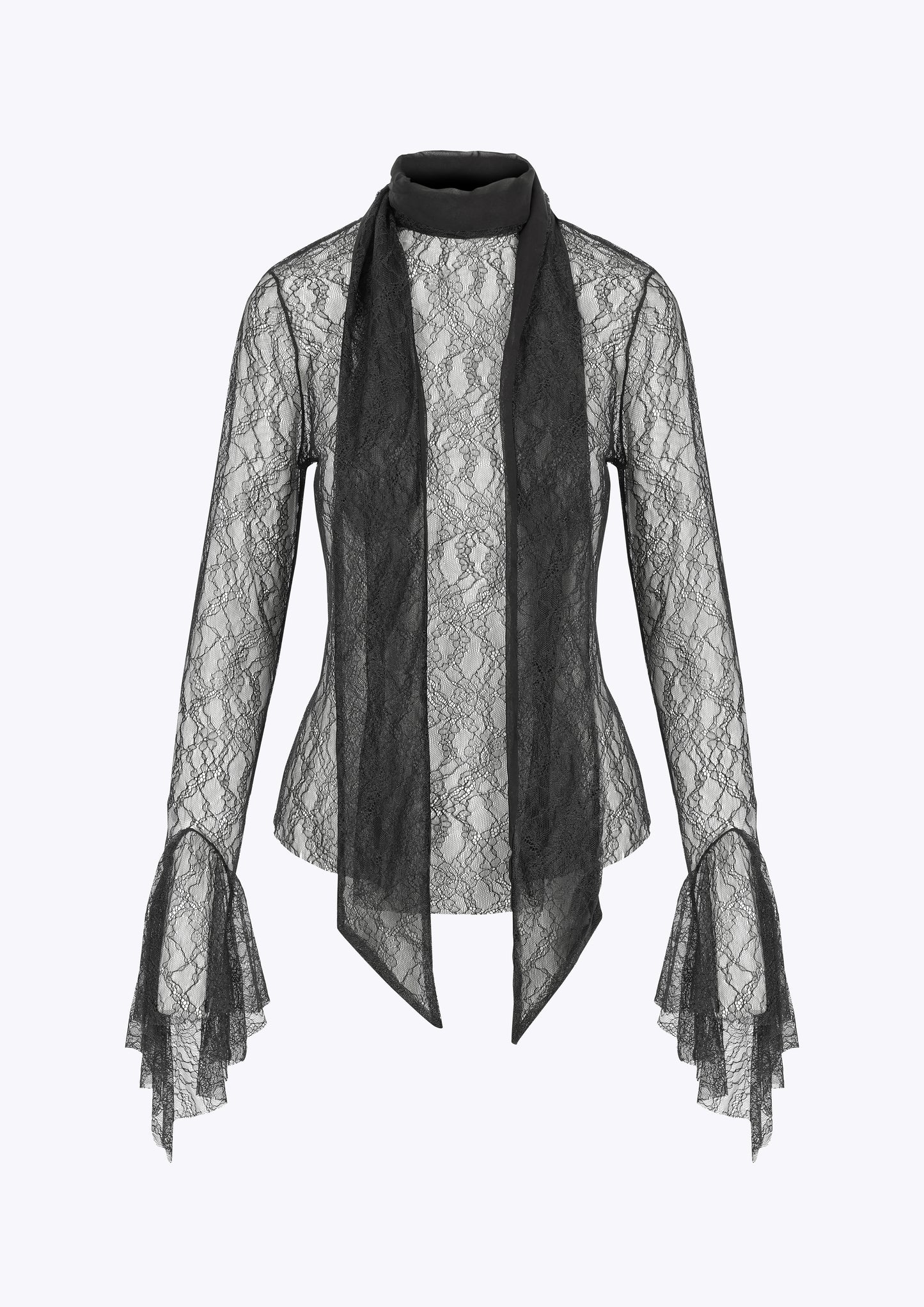 Amelia - The Lace Tie Neck Blouse