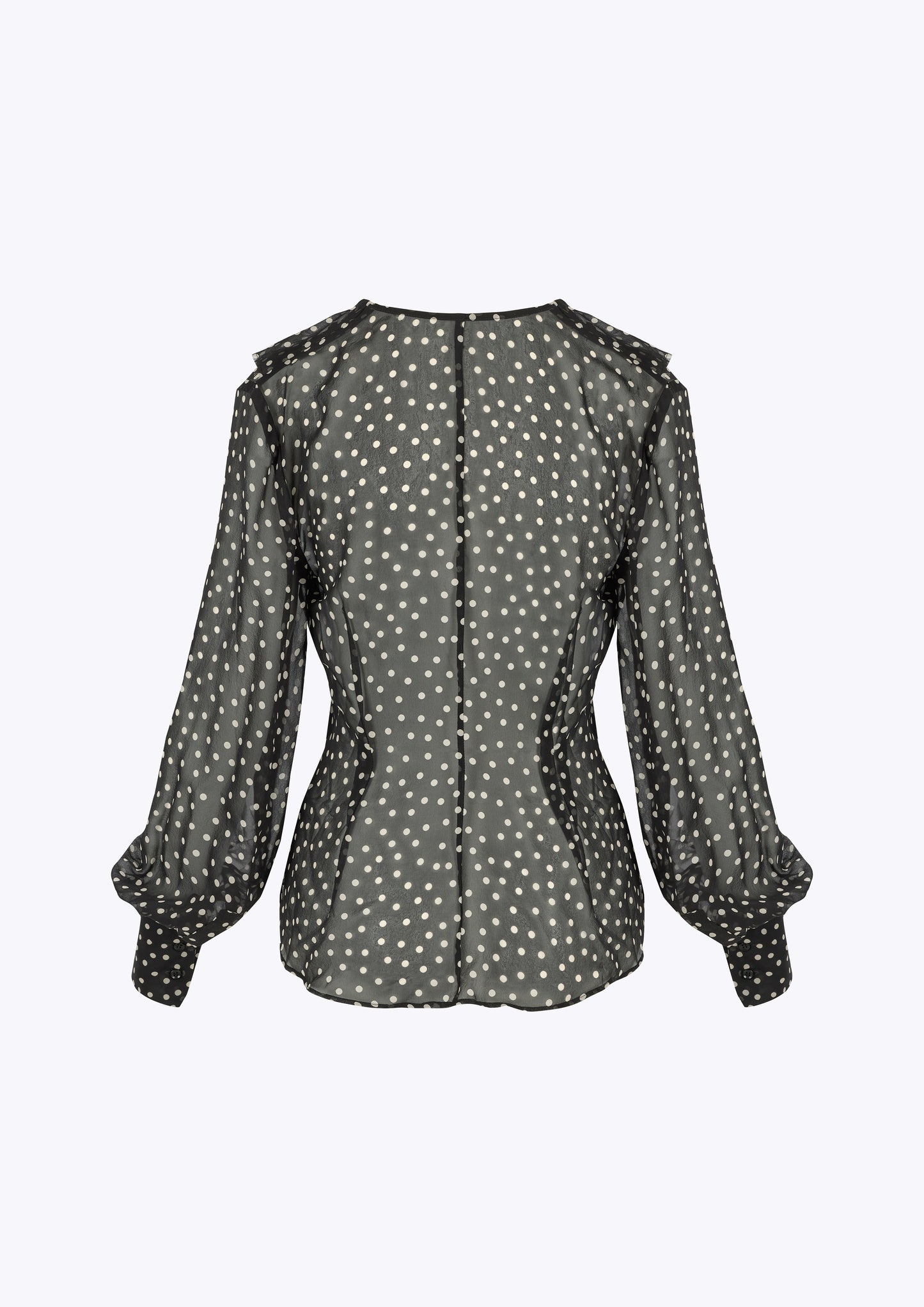 Kamilah - The Polka Dot Ruffle Blouse