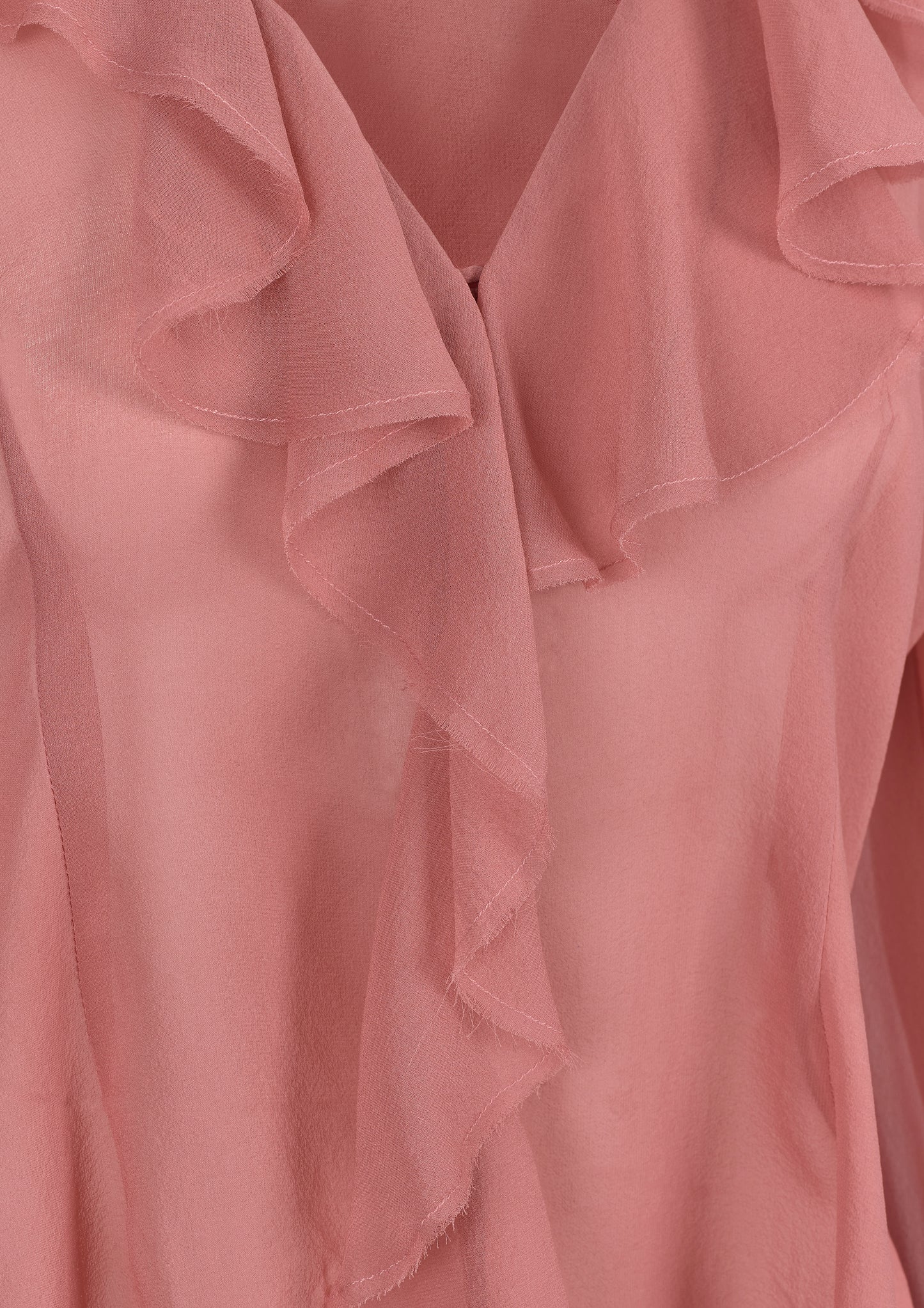 Kira - The Dusky Pink Ruffle Blouse